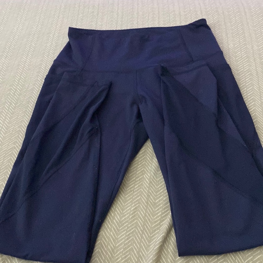 navy blue old navy active wear leggings size small